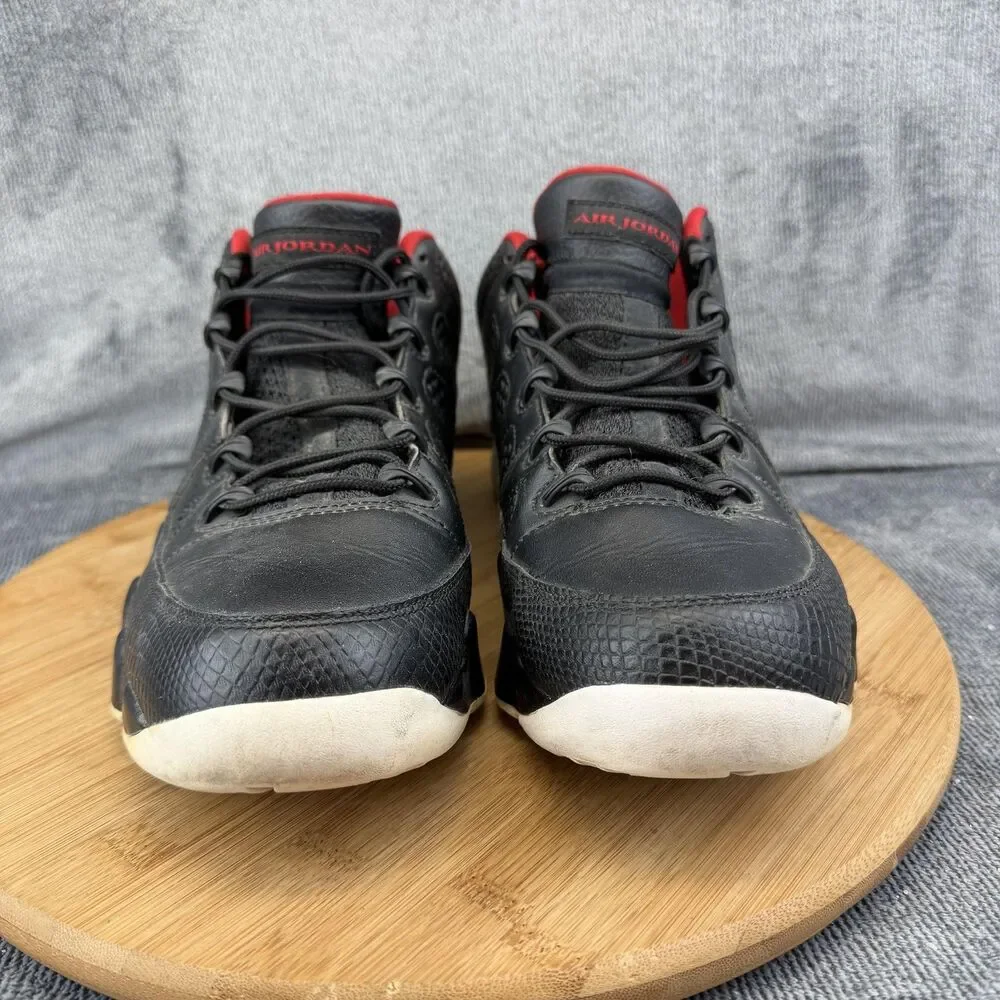 Jordan Air Jordan 9 Retro Low Shoes Mens Size 10 Black Red 832822-001 No Insoles